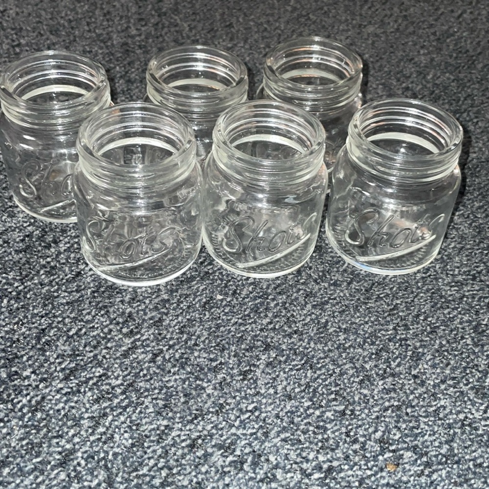 Home Essentials set of 6 2.5 oz mason jar shots